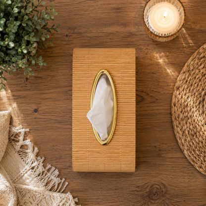 Wooden Tissue Holder - light