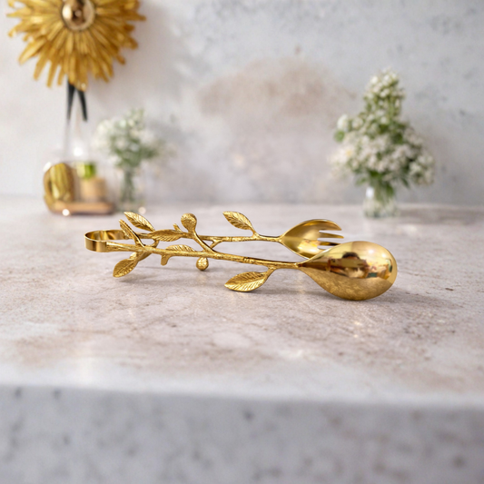 Botanica Gold Salad Server Set