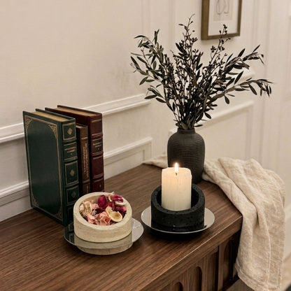 Luxe Stone Accent Bowl