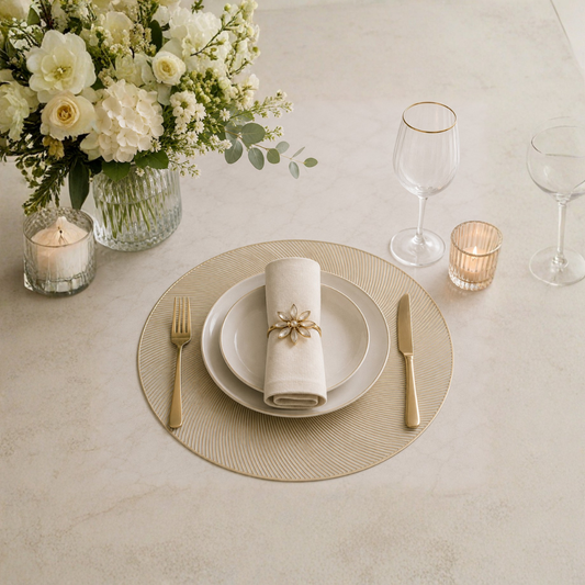 Swirl Placemat (Silver & Gold)