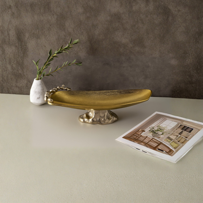 Sculpted Pebble Pedestal Bowl