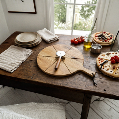 Wooden Pizza Serving Platter