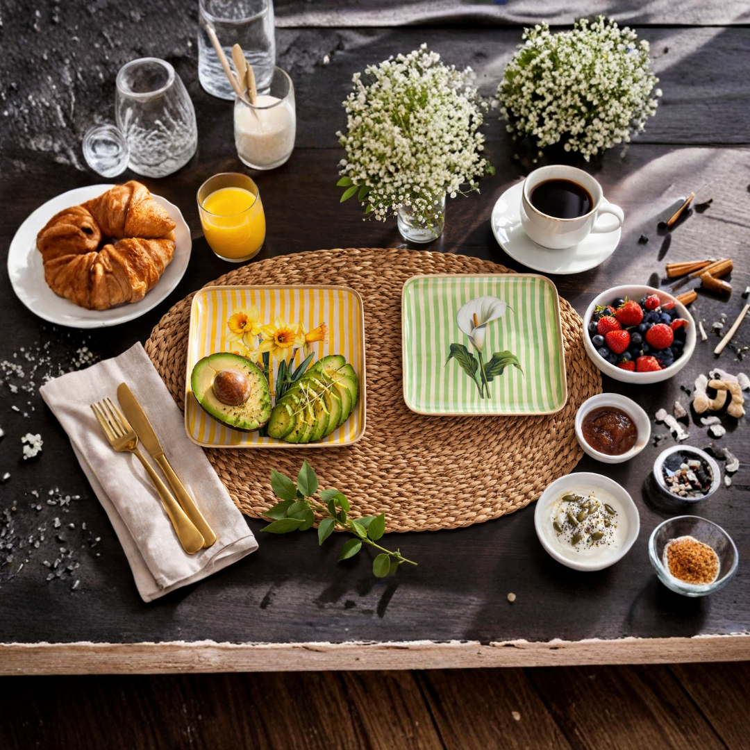 Signature Print Trays - Yellow Floral Tray