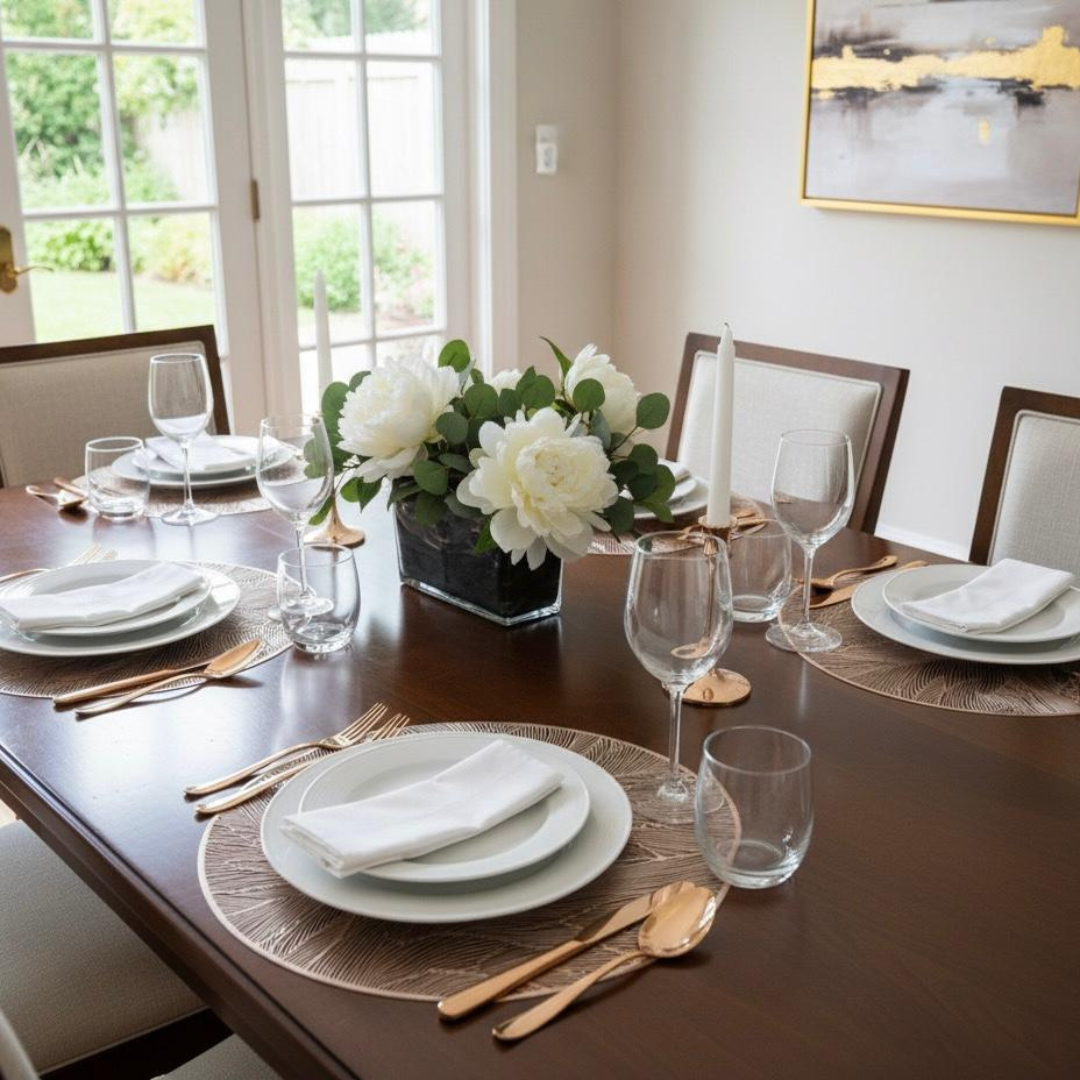 Feather Placemat (Gold, Silver & Rose Gold)