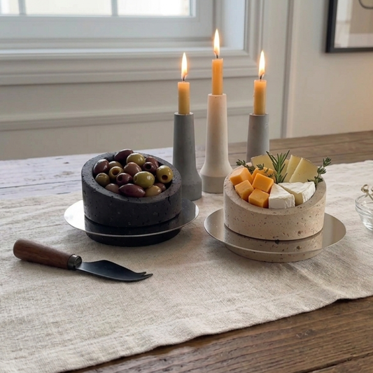 Luxe Stone Accent Bowl
