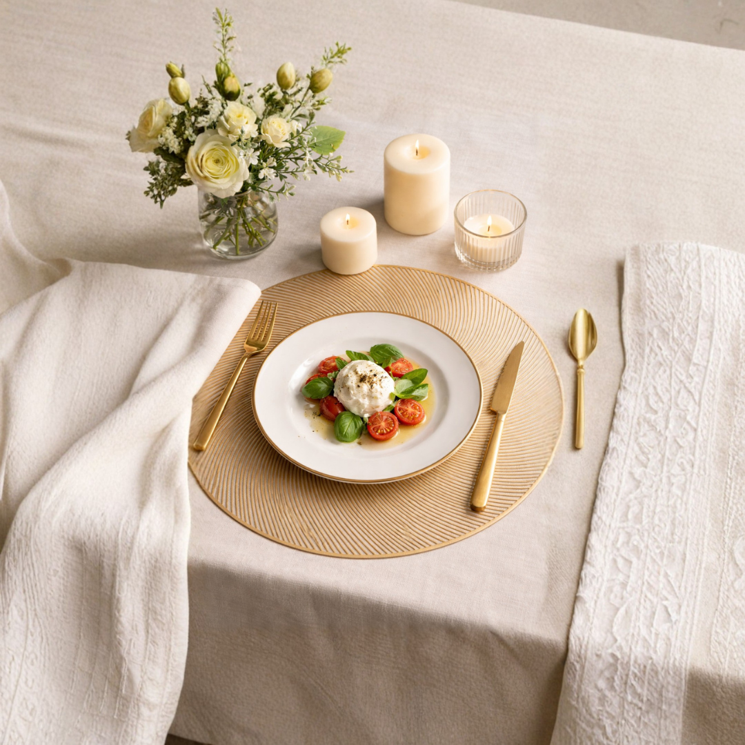 Swirl Placemat (Silver & Gold)