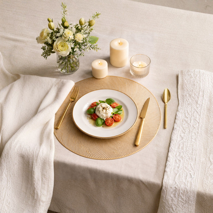 Swirl Placemat (Silver & Gold)