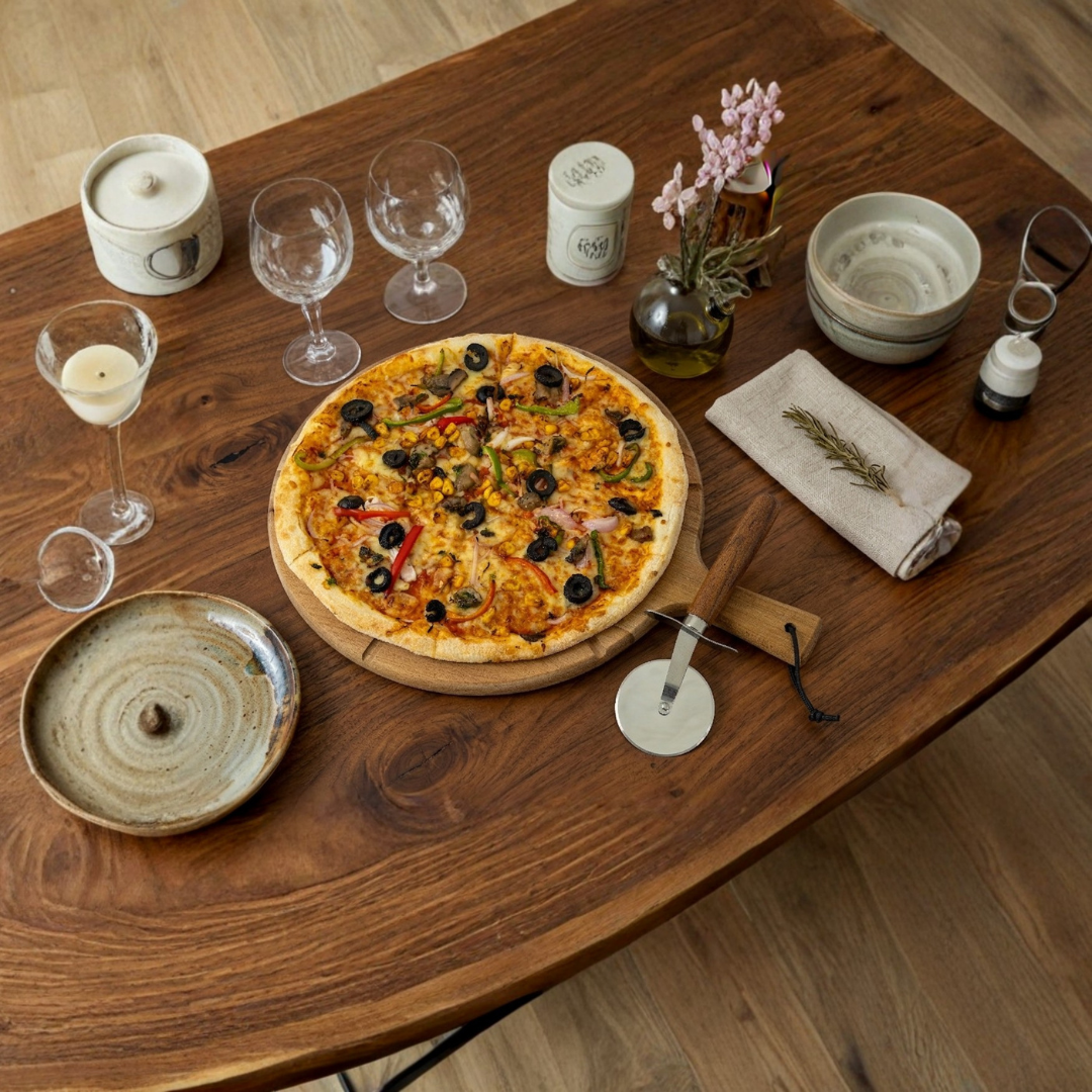 Wooden Pizza Serving Platter