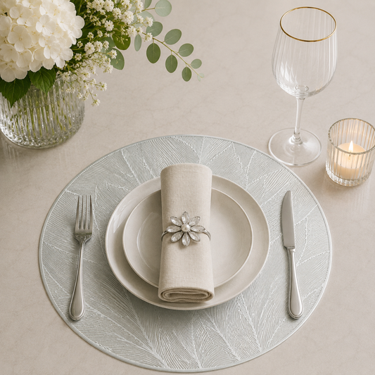 Feather Placemat (Gold, Silver & Rose Gold)