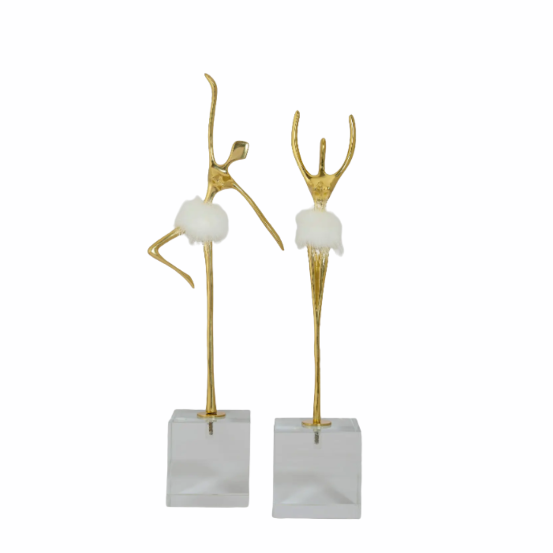 Dancing Ballerina Decorative Figurines (Set of 2)