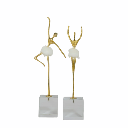 Dancing Ballerina Decorative Figurines (Set of 2)