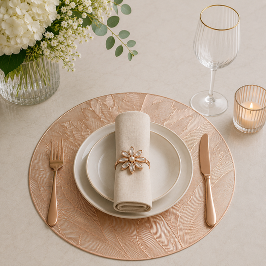 Leaf Placemat (Gold, Silver & Rose Gold)