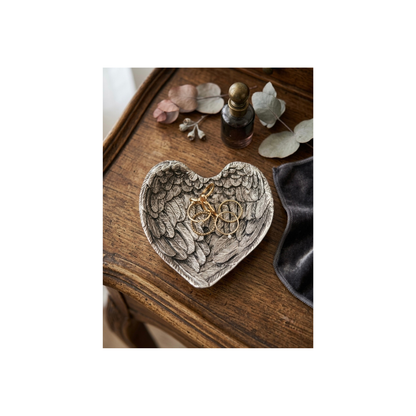 Heart-Shaped Silver Trinket Tray