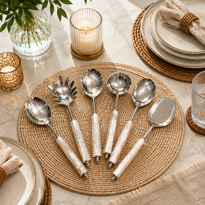 Pearl Luxe Silver Cutlery Set