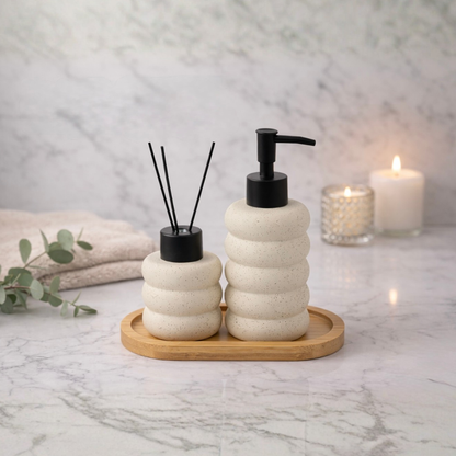 Stone Texture Luxe Bathroom Accessory