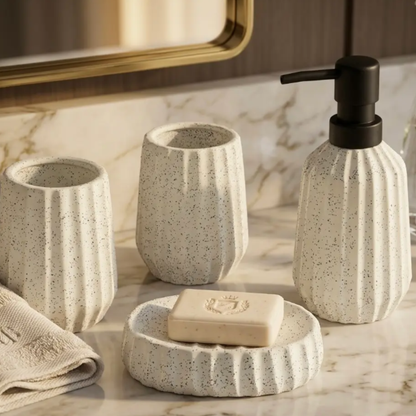 Granite Texture Luxe Bathroom Accesory