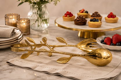 Botanica Gold Salad Server Set