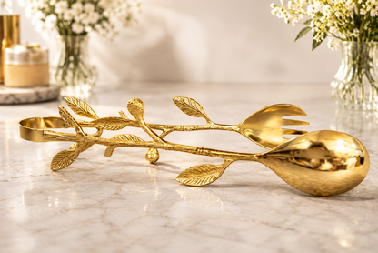 Botanica Gold Salad Server Set