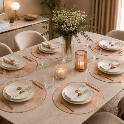 Ginkgo Leaf Placemat (Gold, Silver & Rose Gold)