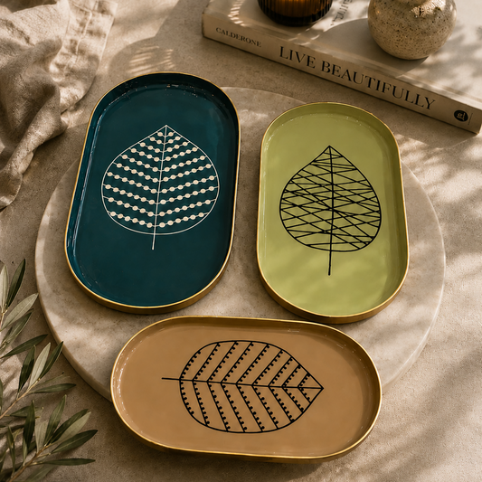 Signature Leaf Tray Set