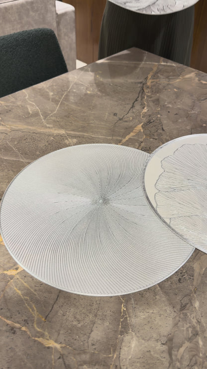 Swirl Placemat (Silver & Gold)